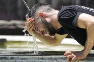 Western US Heat Wave map showing extreme temperatures